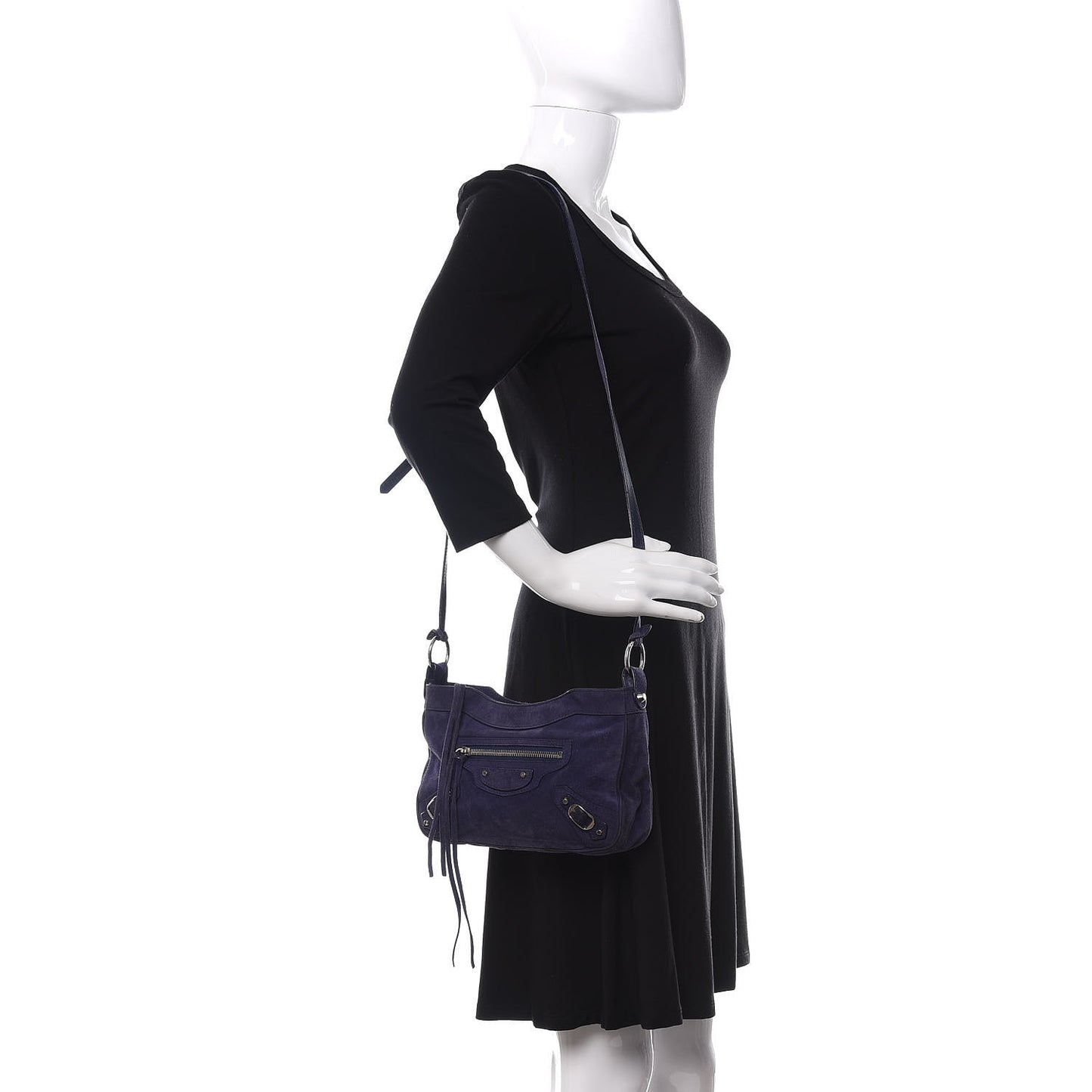 Baby Daim Suede Classic Hardware Hip Bleu Nuit