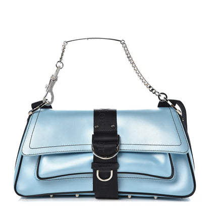 Christian Dior Coated Canvas Crystal Hardcore Bag Light Blue 1 of 8