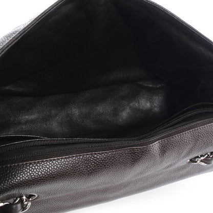 Chanel Caviar Quilted Jumbo Single Flap Dark Brown 5 of 8