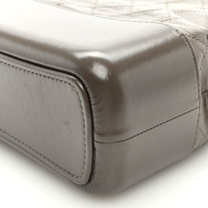 Chanel Aged Calfskin Quilted Medium Gabrielle Hobo Grey 9 of 11