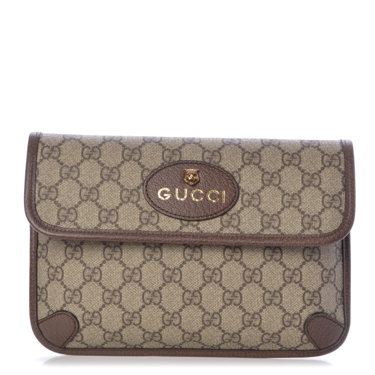 Gucci GG Supreme Monogram Neo Vintage Web Belt Bag Brown 1 of 8