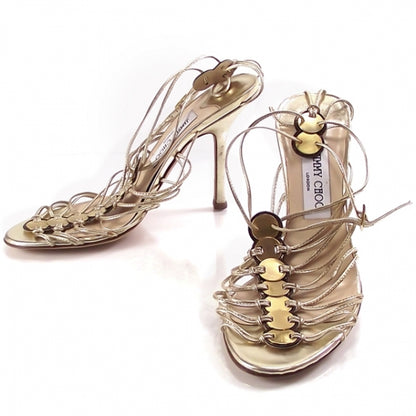 Jimmy Choo Medaillon Strappy Heels Gold 39 1 of 8