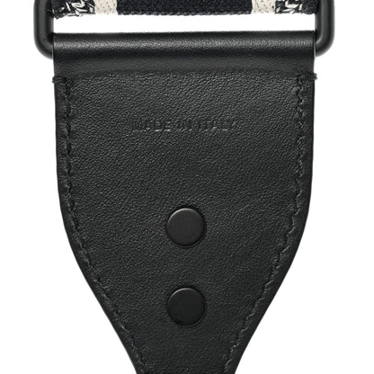 Christian Dior Canvas Embroidered Shoulder Strap Black Ultramatte 3 of 6