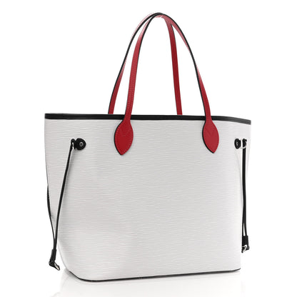Louis Vuitton Epi Neverfull MM White Scarlet Black 4 of 11