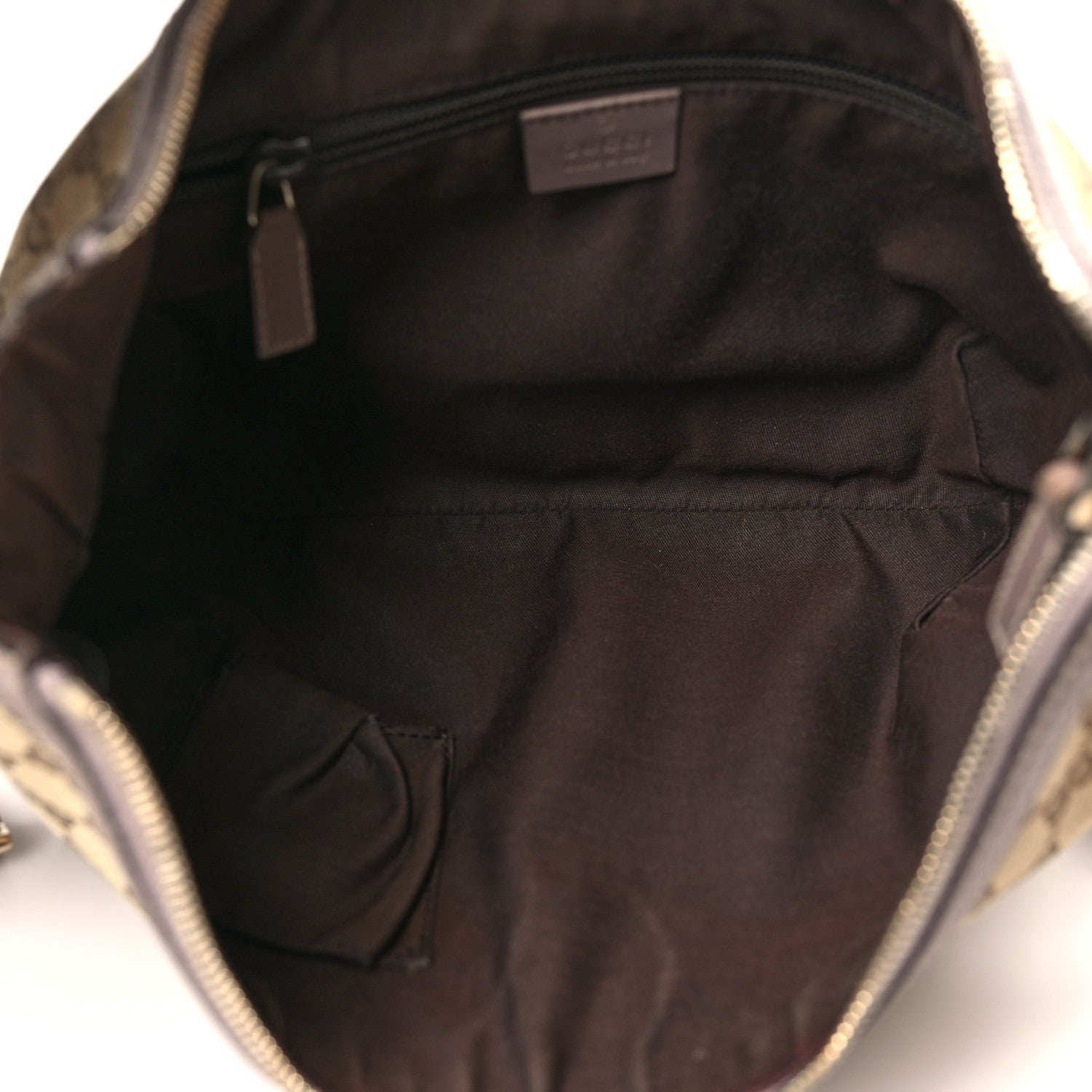 Gucci GG Plus Monogram Web Medium Half Moon Hobo Dark Brown 5 of 9