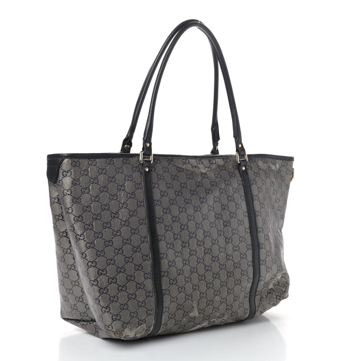 Crystal Monogram Large Joy Tote Navy