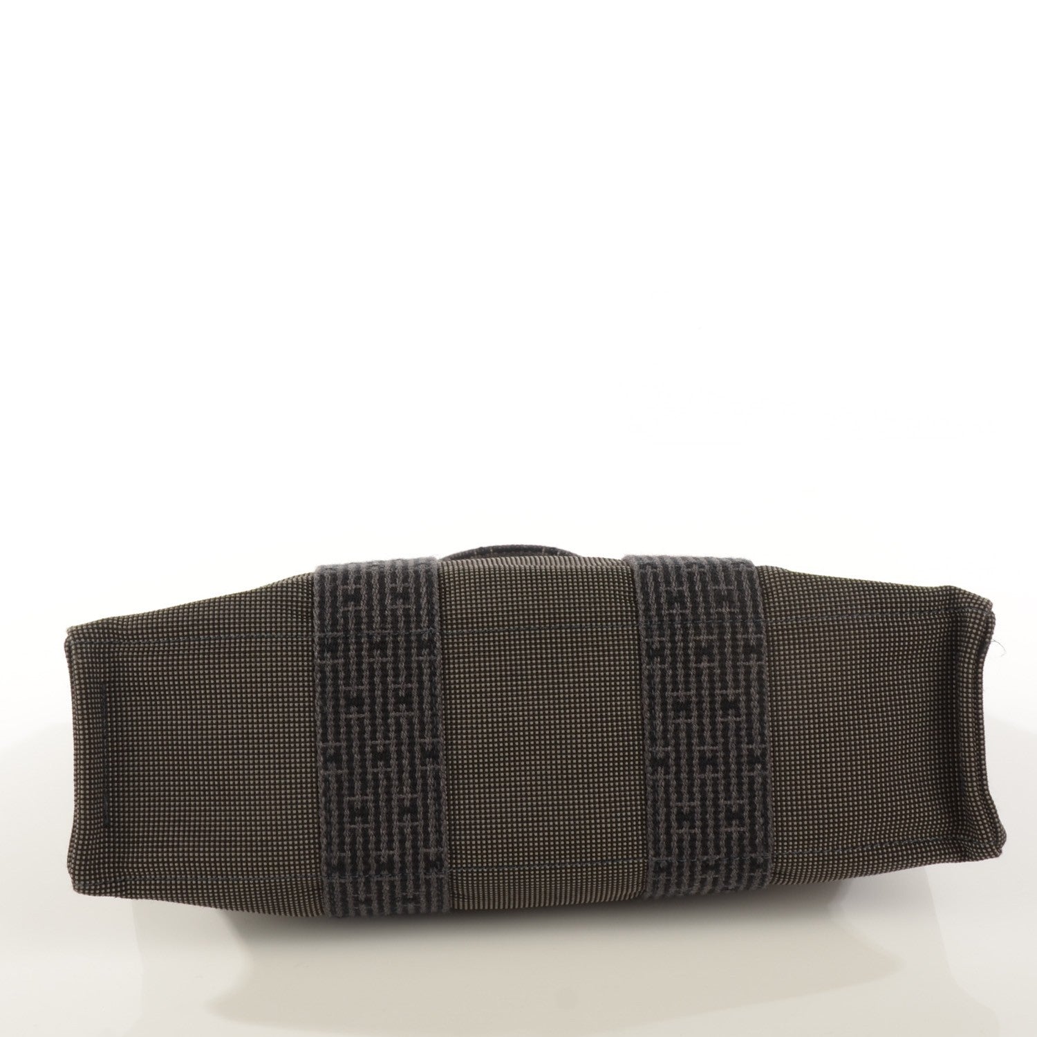Hermes Canvas Herline PM Tote Grey 6 of 11