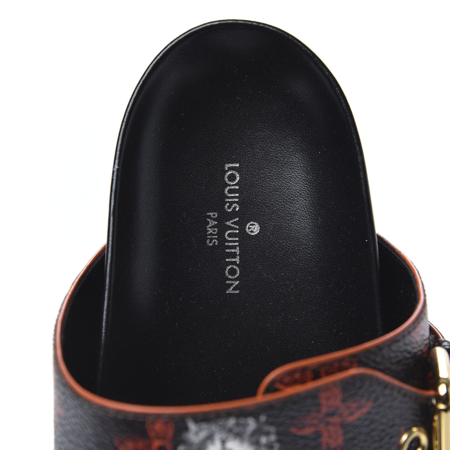 Catogram Bom Dia Flat Mule 37.5 Black Marron