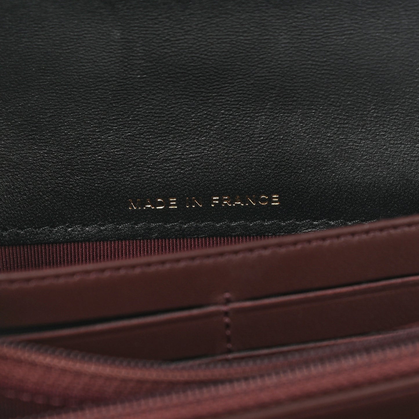 Lambskin Quilted Large Gusset Flap Wallet Black