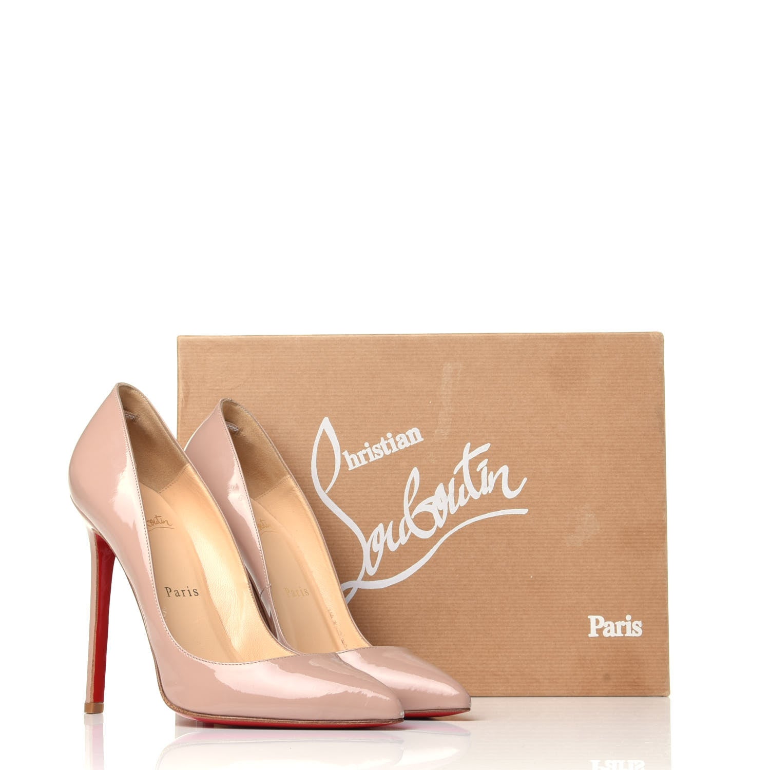 Christian Louboutin Patent Pigalle 120 Pumps 36 Nude 10 of 10