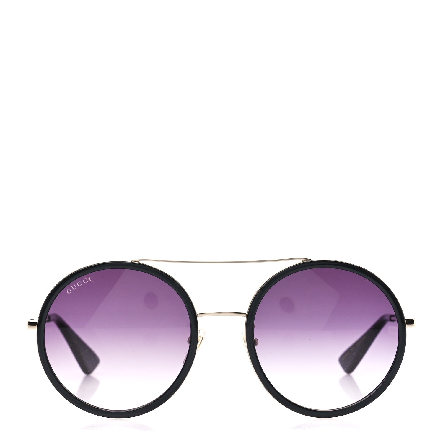 Gucci Metal Round Frame Sunglasses GG0061S Black 2 of 8