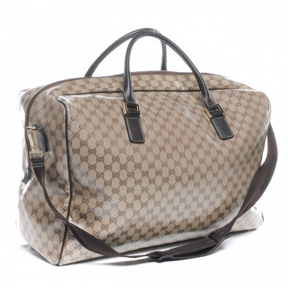 Gucci Crystal Monogram Large Duffle Bag Ebony 3 of 7