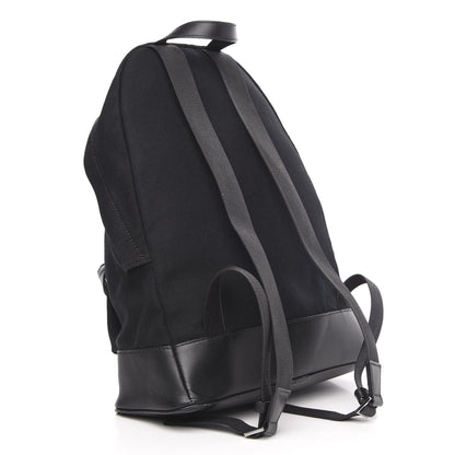 Balenciaga Calfskin Canvas Navy Backpack Black 2 of 16
