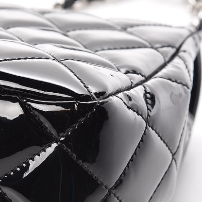 Chanel Patent Quilted Large Coco Shine Flap Black 11 of 11