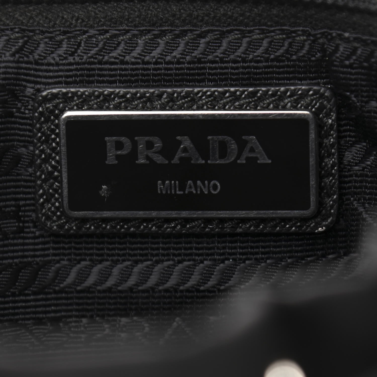 Prada Tessuto Nylon Saffiano Vela Quilted Backpack Black 6 of 13