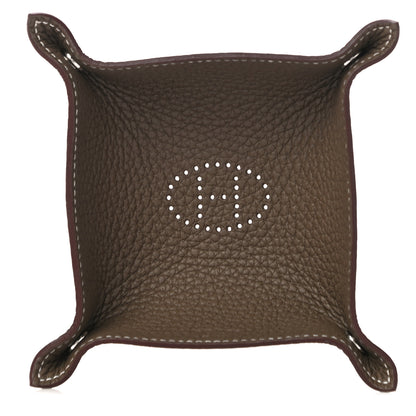 Hermes Taurillon Clemence Mini Mises et Relances Change Tray Etoupe 1 of 10