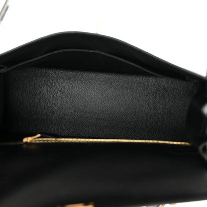Hermes Epsom Kelly Sellier 32 Black 5 of 11