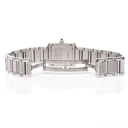 Cartier Stainless Steel 20mm Tank Francaise Quartz Watch 6 of 7