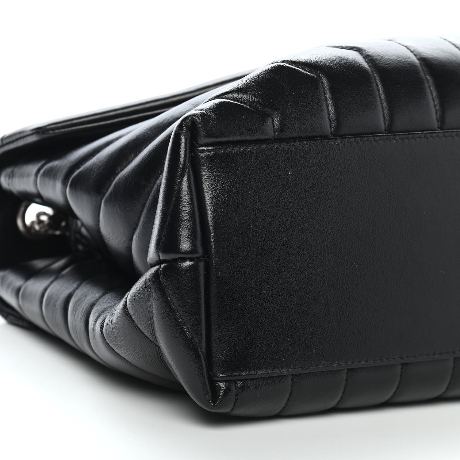 Saint Laurent Calfskin Y Quilted Monogram Medium Loulou Chain Satchel Black 8 of 10