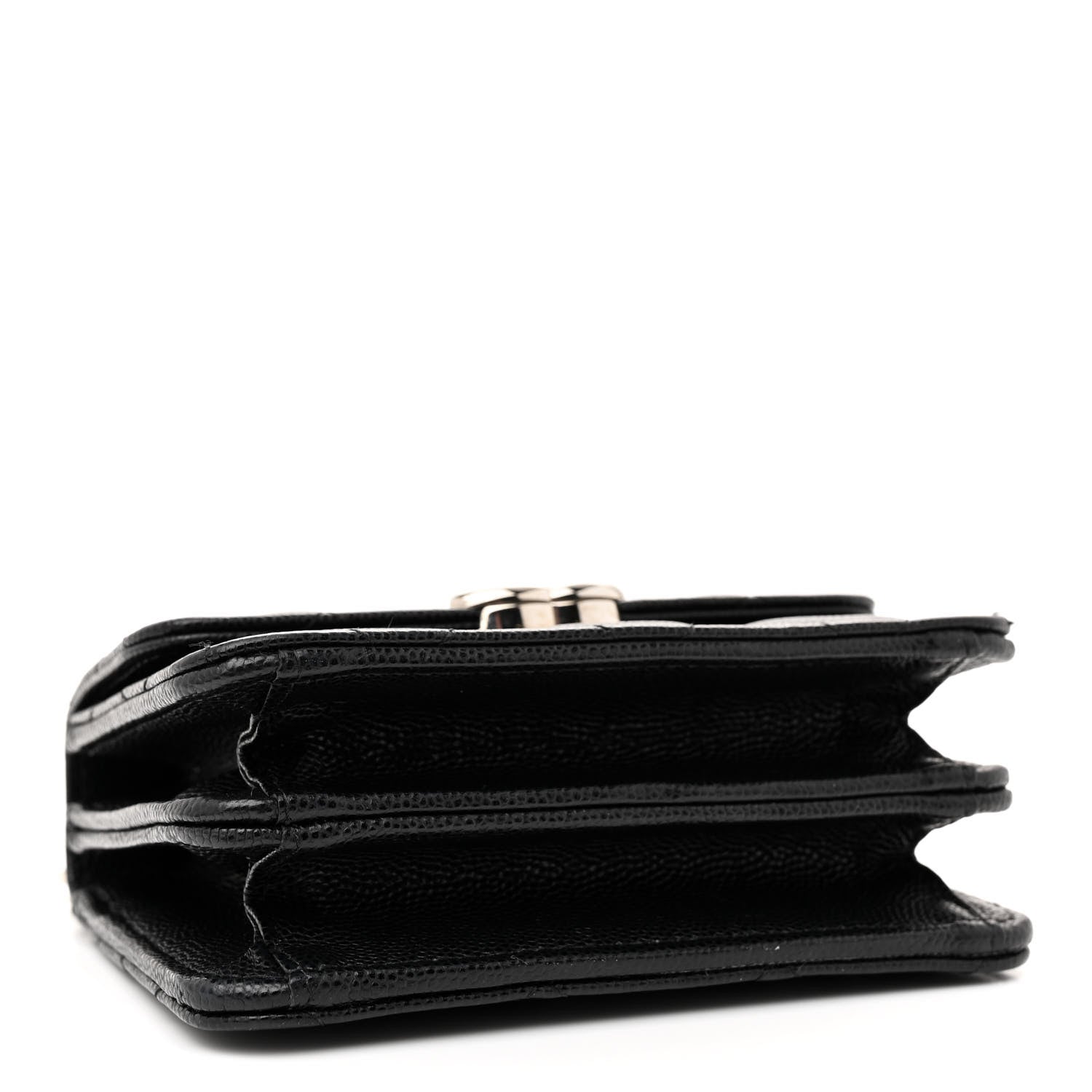 Chanel Caviar Quilted Pick Me Up Clutch With Chain Black 4 of 12
