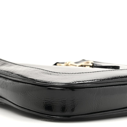 Gucci Patent Calfskin Small Jackie Shoulder Bag Black 10 of 10