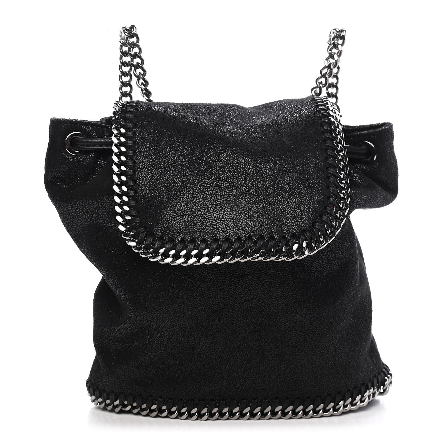 Stella McCartney Shaggy Deer Mini Rucksack Backpack Black 1 of 7
