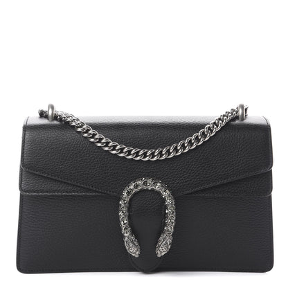 Gucci Pebbled Calfskin Small Dionysus Shoulder Bag Black 1 of 7
