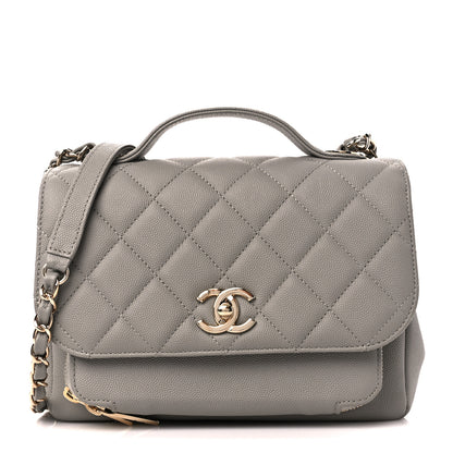Chanel Caviar Quilted Medium Business Affinity Flap Grey 1 of 11