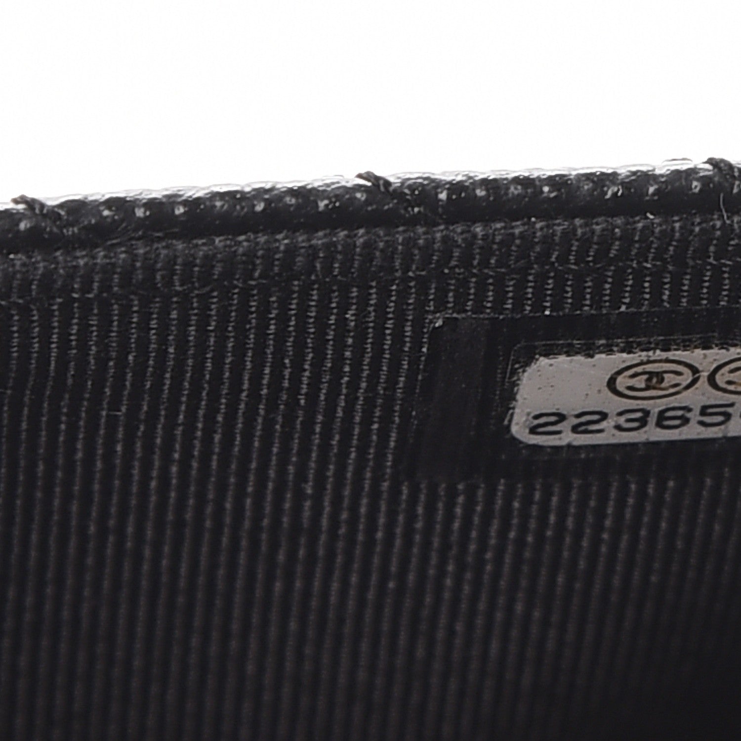 Chanel Caviar Chevron Quilted Wallet On Chain WOC Black 8 of 9