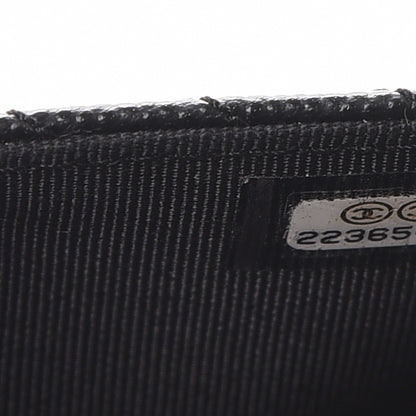 Chanel Caviar Chevron Quilted Wallet On Chain WOC Black 8 of 9