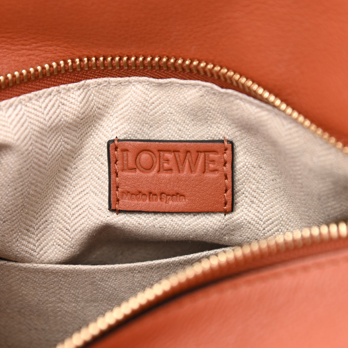 Calfskin Small Puzzle Bag Spice Orange Pumpkin