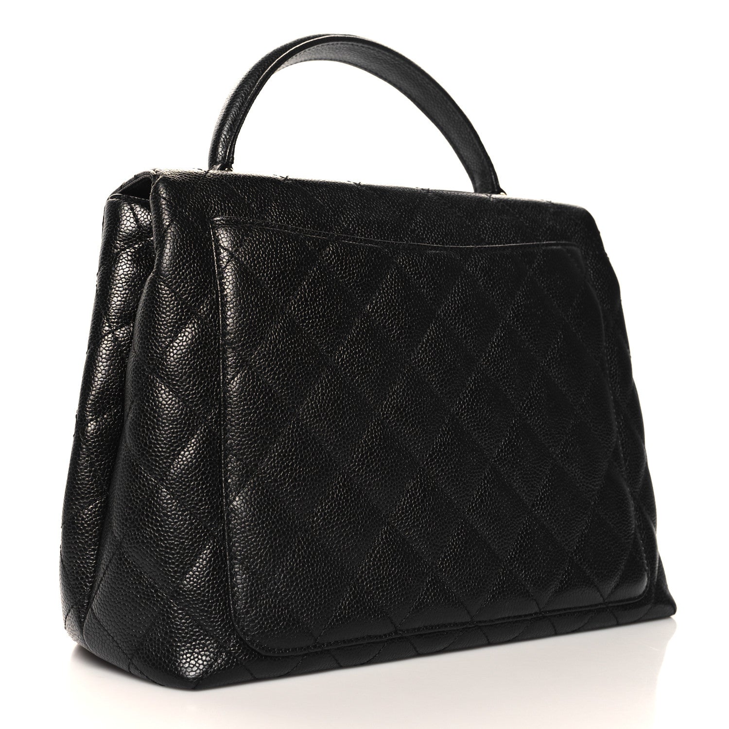 Chanel Caviar Quilted Jumbo Kelly Flap Black 3 of 10
