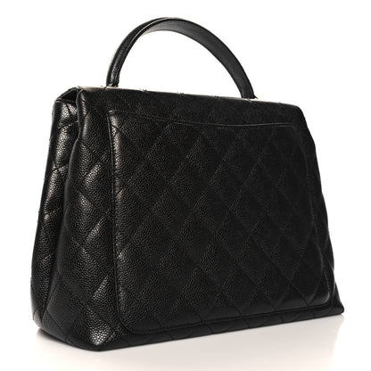 Chanel Caviar Quilted Jumbo Kelly Flap Black 3 of 10