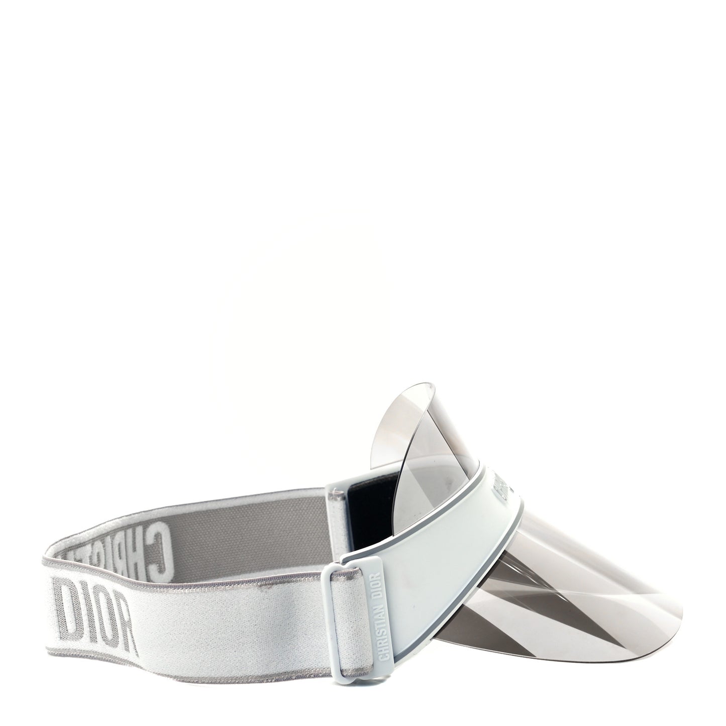 Mirrored DiorClub1 Sun Visor Silver