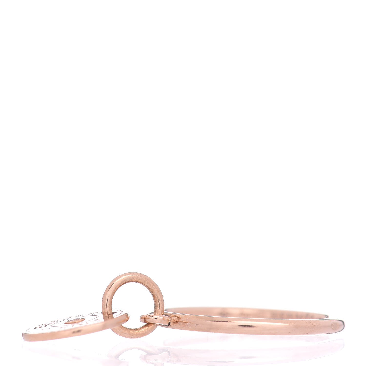 Hermes 18K Rose Gold Diamond Gambade Ring 49 4.75 3 of 6