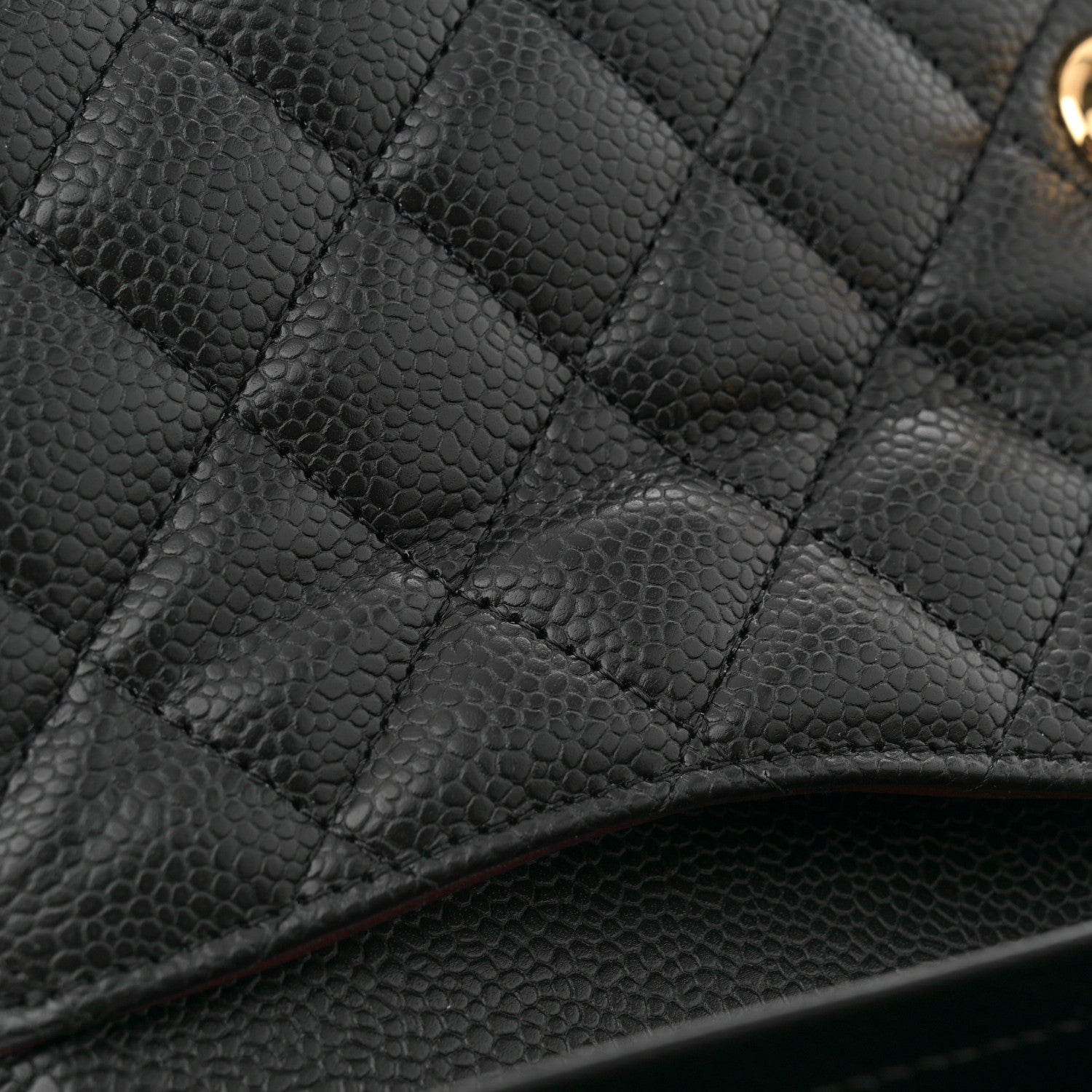 Chanel Caviar Quilted Medium Double Flap Black 11 of 12