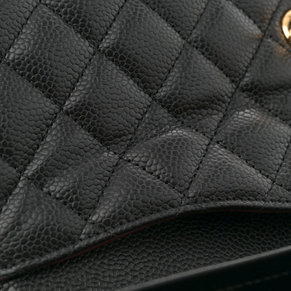 Chanel Caviar Quilted Medium Double Flap Black 11 of 12
