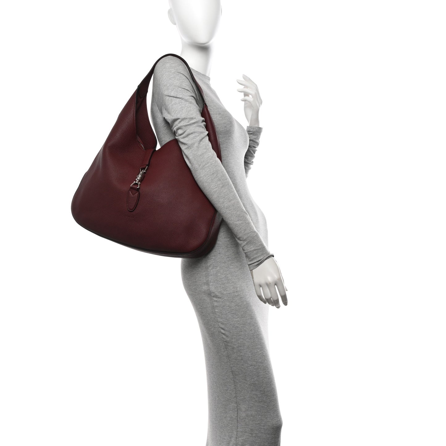 Soft Grained Calfskin Large Jackie Hobo Chardonnay