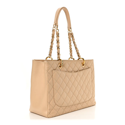 Chanel Caviar Quilted Grand Shopping Tote GST Beige 5 of 18