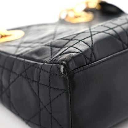 Christian Dior Lambskin Cannage Mini Lady Dior Black 5 of 18