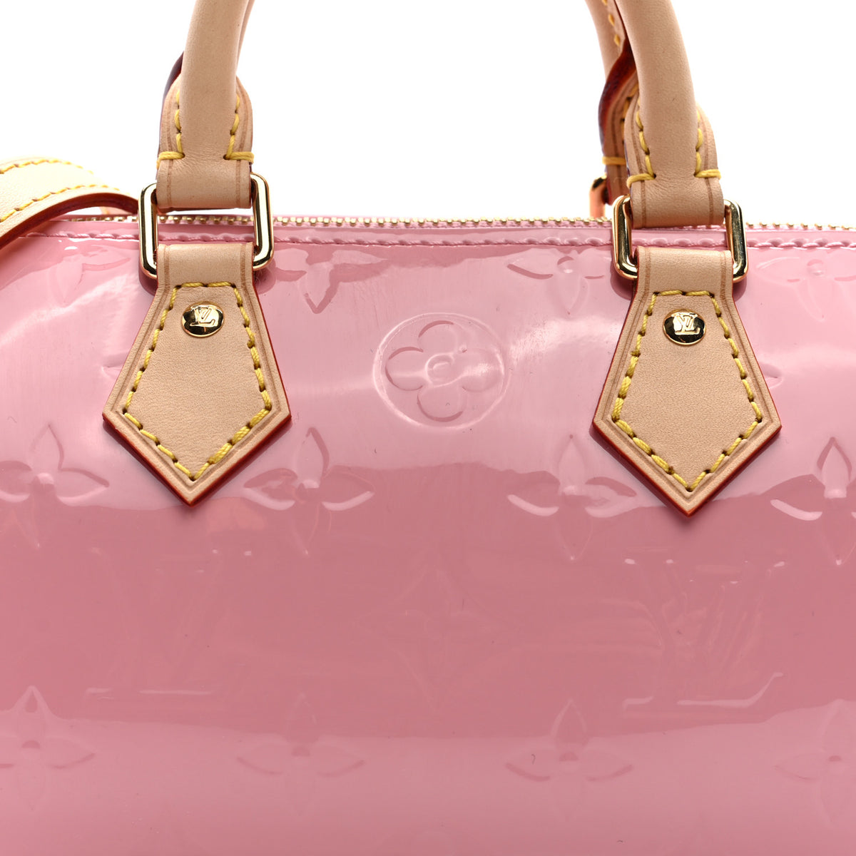 Louis Vuitton Vernis Monogram Nano Speedy Mochi Pink 7 of 9