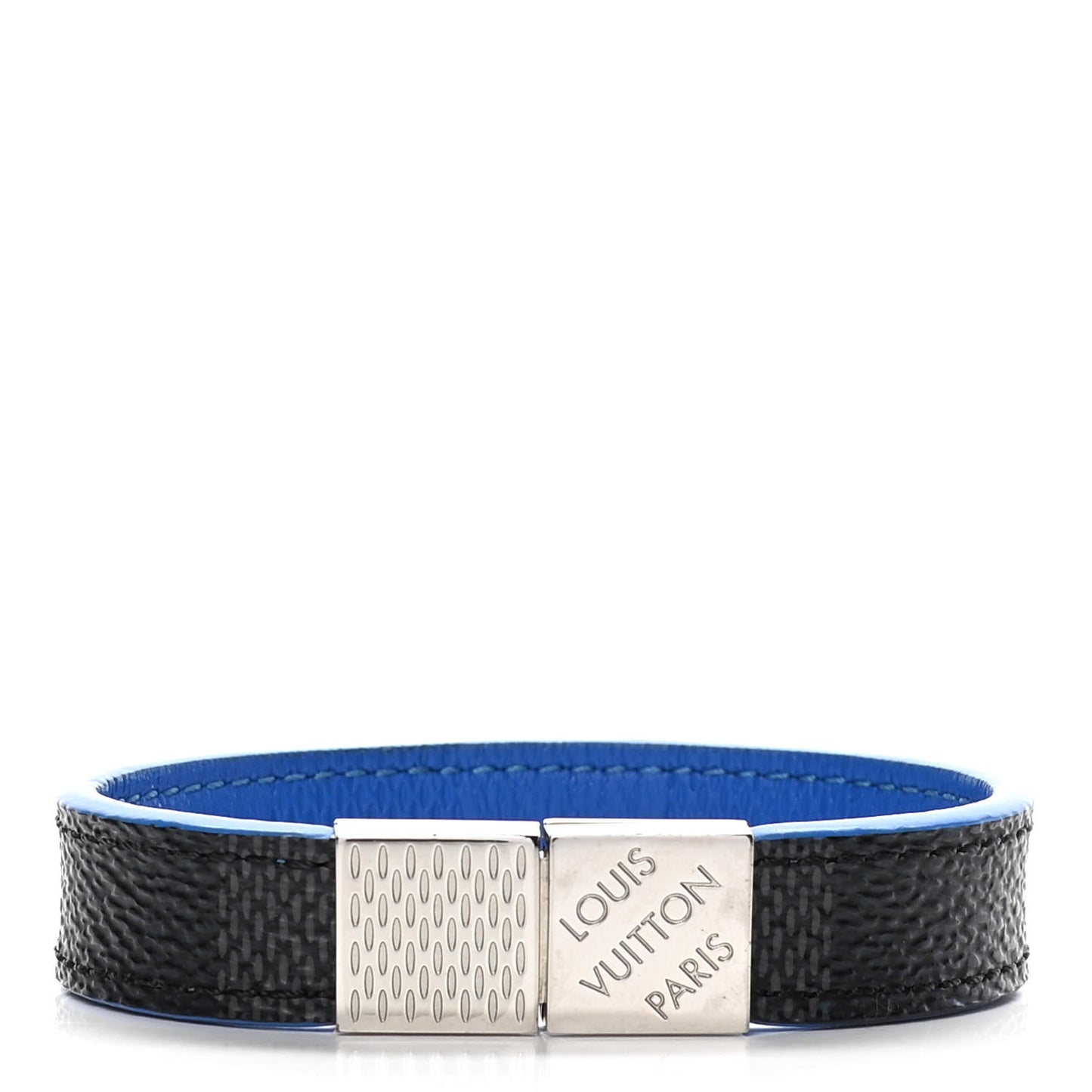 Damier Graphite Pull It Bracelet 21 Blue