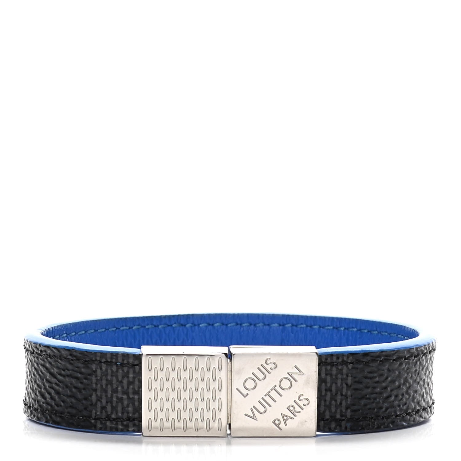 Louis Vuitton Damier Graphite Pull It Bracelet 21 Blue 1 of 4