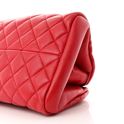 Chanel Lambskin Quilted Medium Just Mademoiselle Red 11 of 11