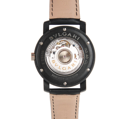 Bulgari Carbon Calfskin 40mm Carbongold Automatic Watch Black 3 of 6