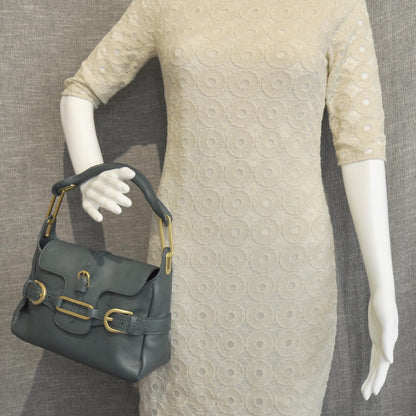 Jimmy Choo Leather Torquay Flap Bag Green 2 of 8