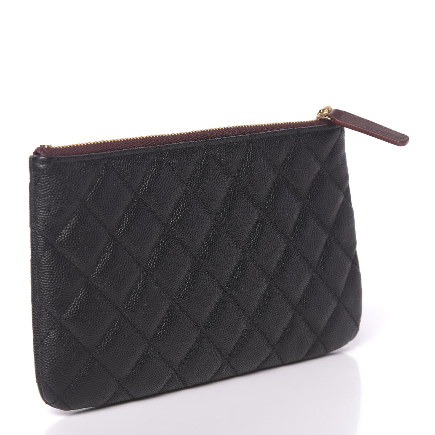 Chanel Caviar Quilted Cosmetic Case Black 3 of 8