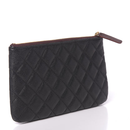 Chanel Caviar Quilted Cosmetic Case Black 3 of 8