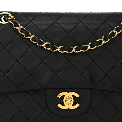 Chanel Lambskin Quilted Medium Double Flap Black 8 of 15