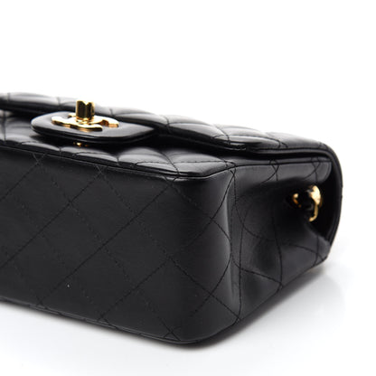 Chanel Lambskin Quilted Mini Square Flap Black 7 of 11